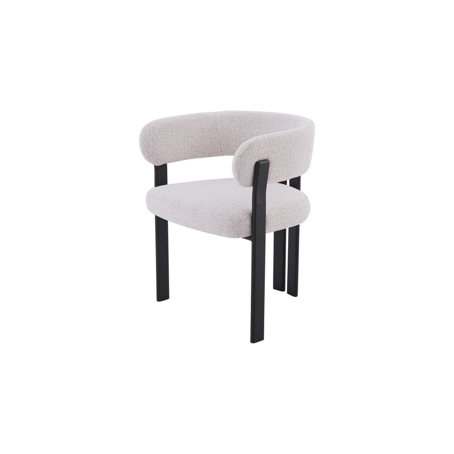 Mirenza Chair | Black - Natural Oat Fabric