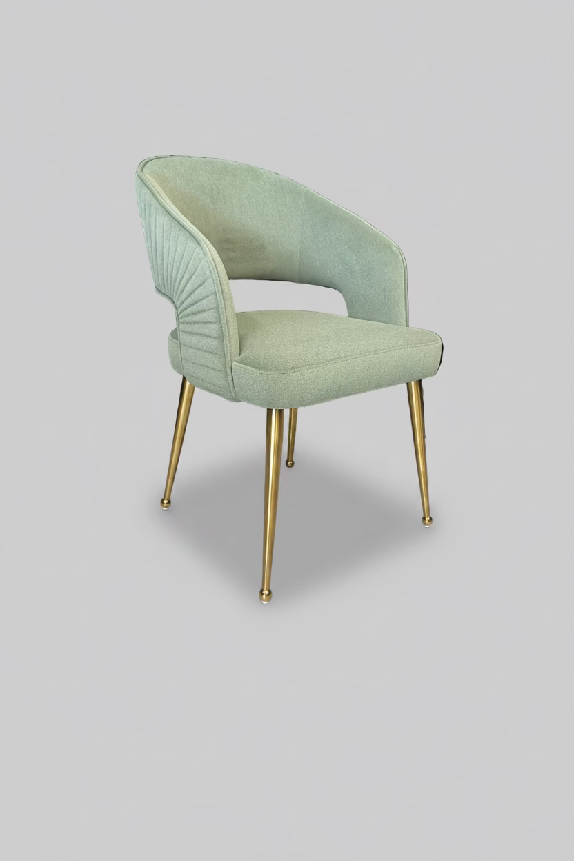 Bella Chair | Moss Green Mohair