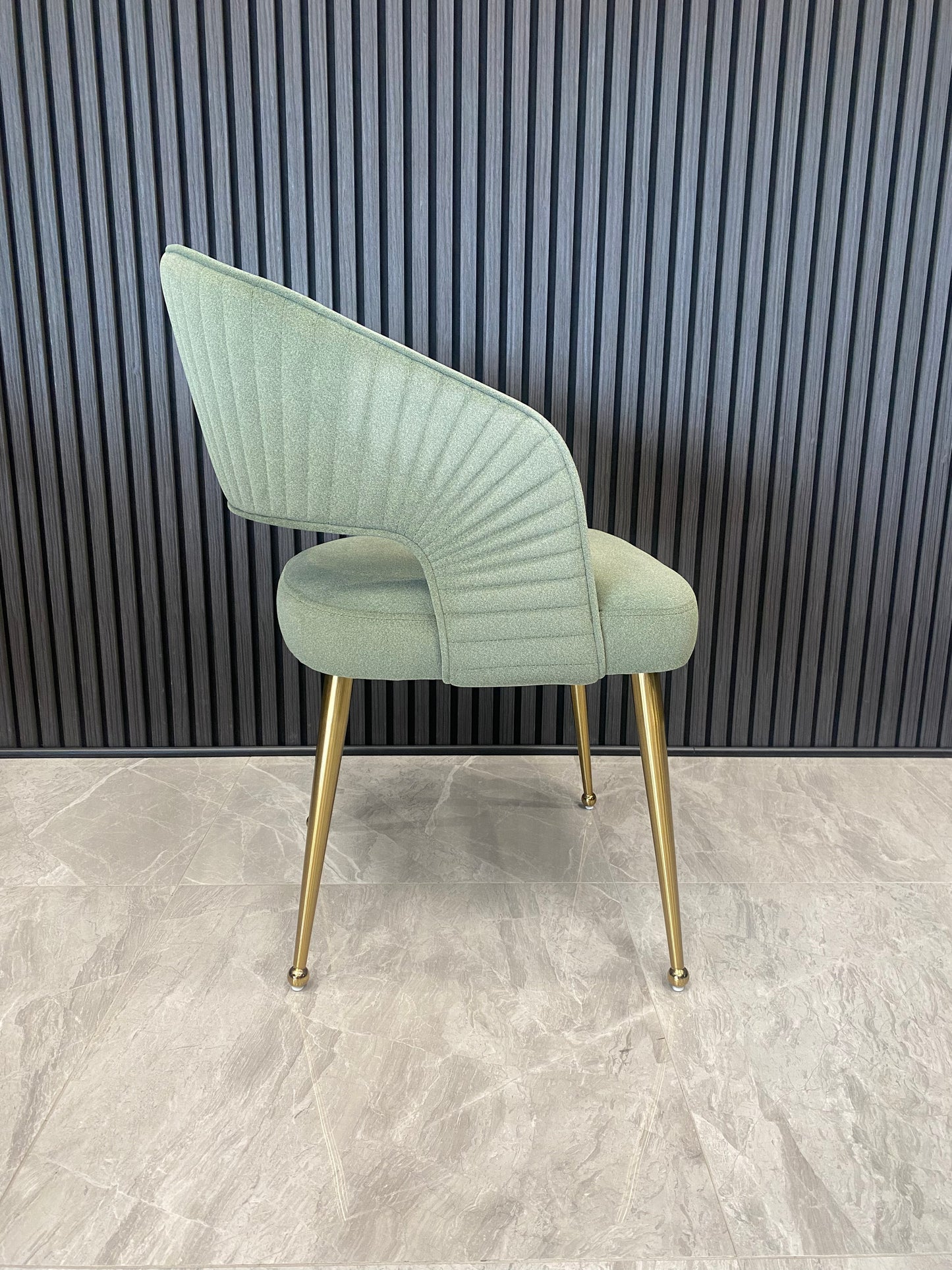 Bella Chair | Moss Green Fabric