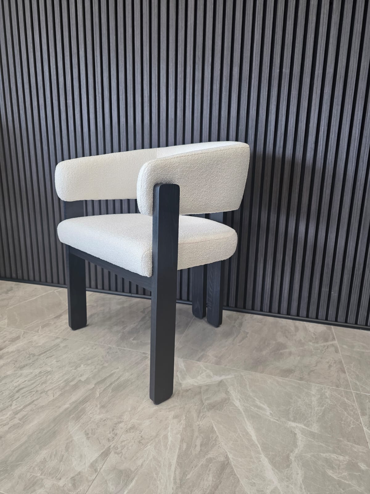 Tisorie Chair | White Boucle