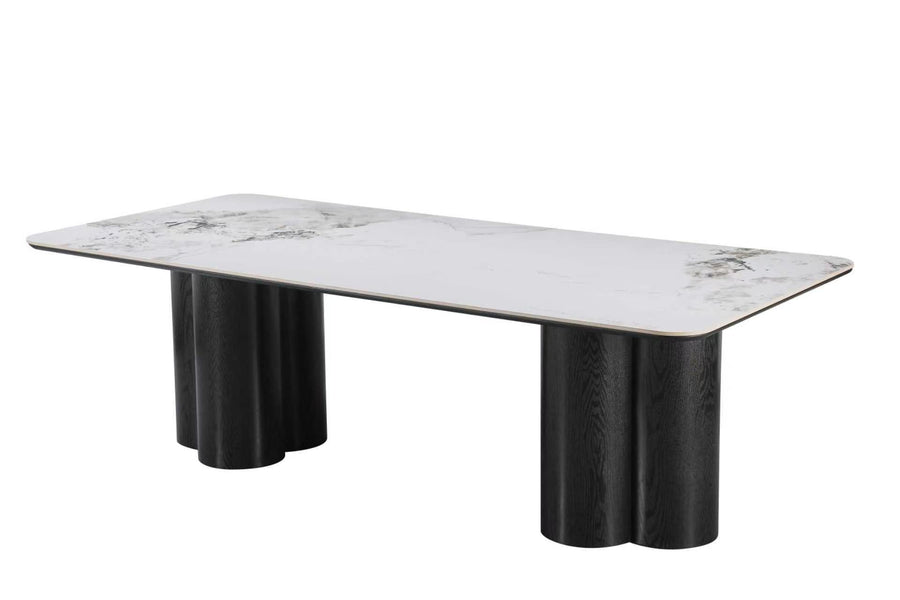 Atlantis 240cm Table | Chanel Top - Black Base