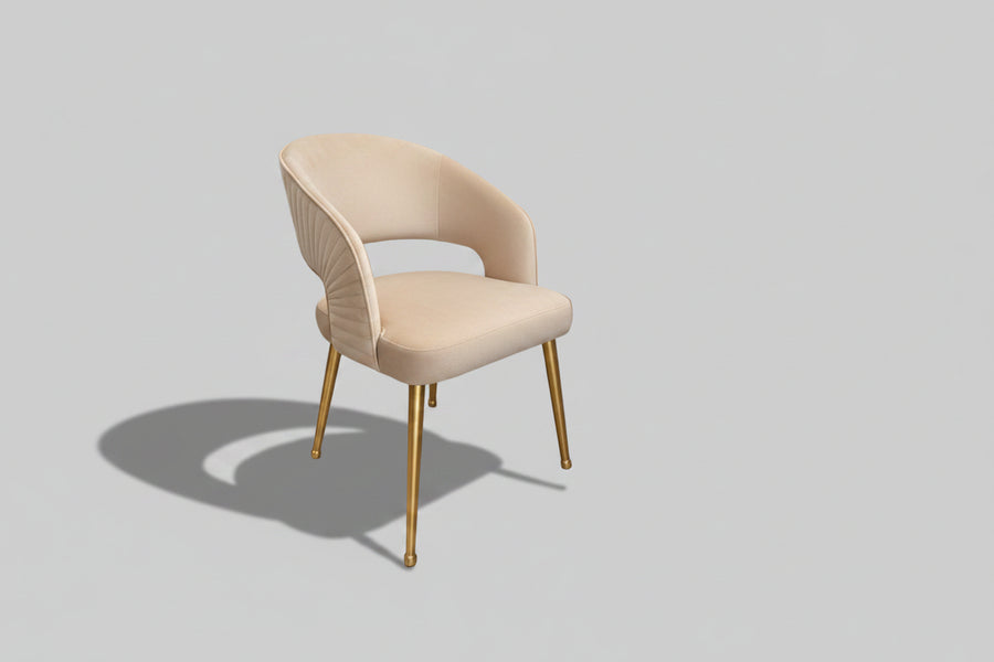 Bella Chair | Silver Velvet