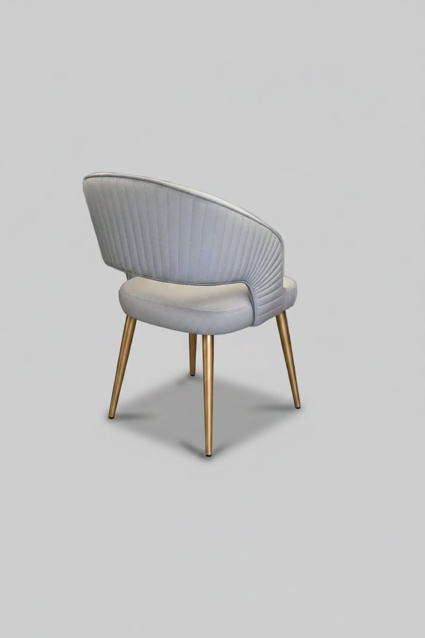 Bella Chair | Silver Velvet