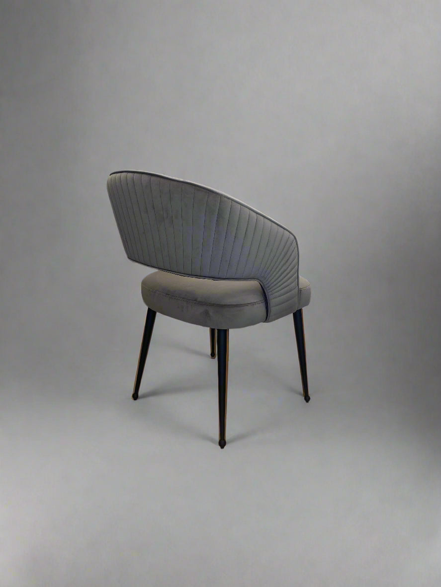 Bella Chair | Grey Velvet