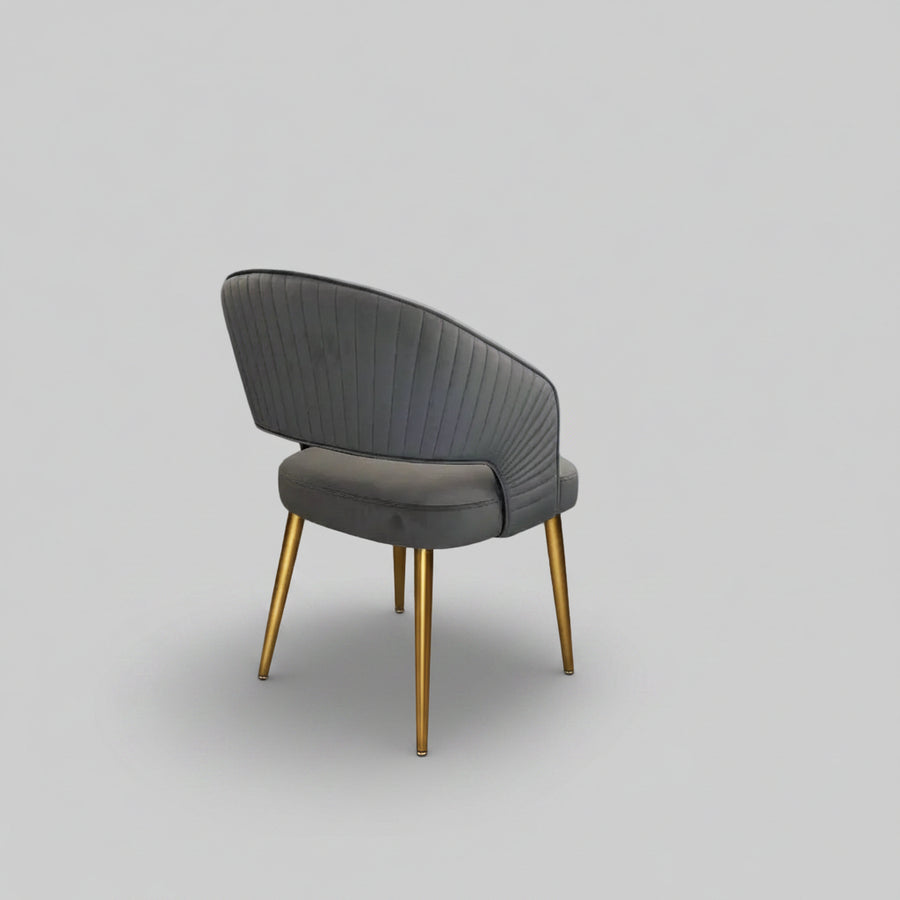 Bella Chair | Grey Velvet