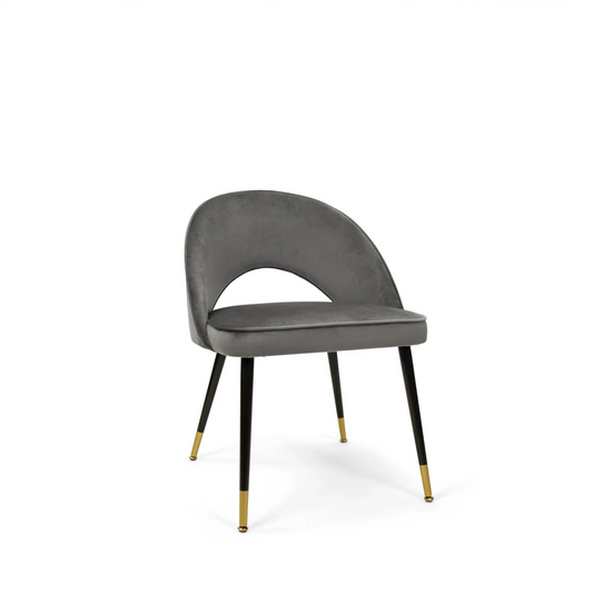 Selena Chair | Grey Velvet