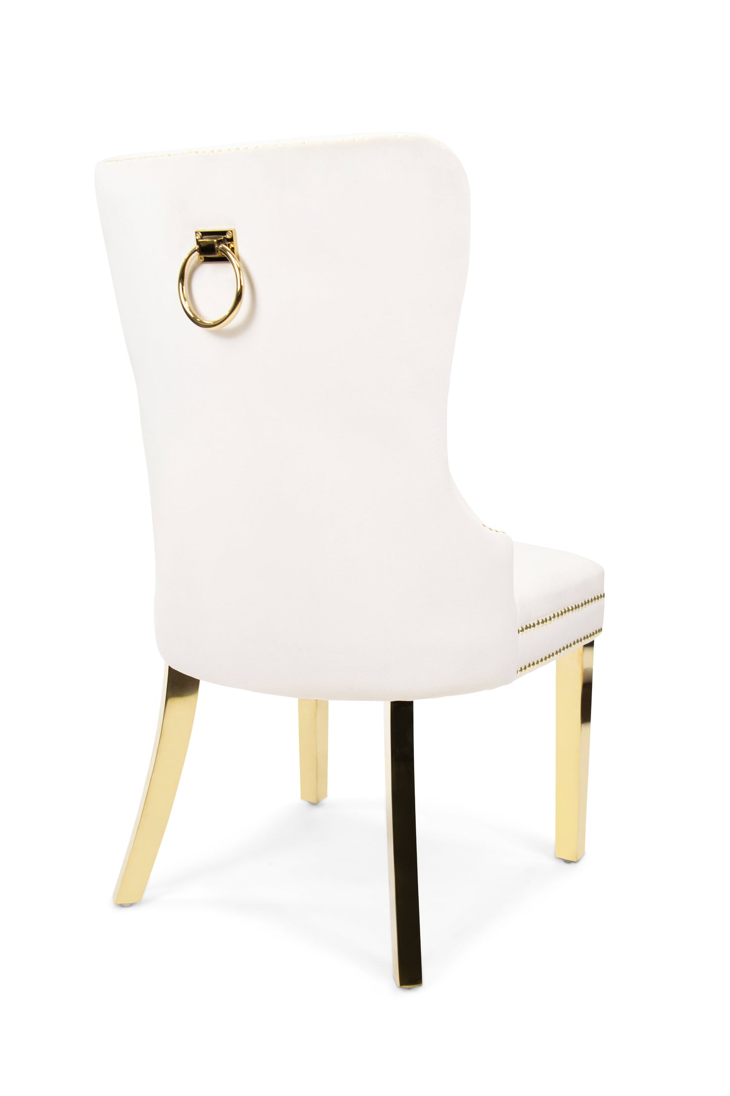Xini Chair Gold Trim | Offwhite Velvet