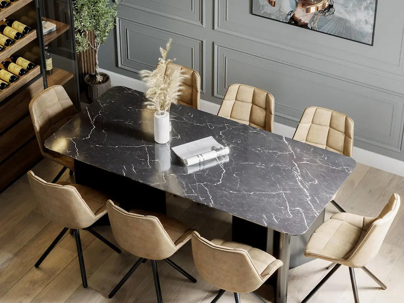 Marble vs Ceramic vs Sintered Stone Dining Tables: Which Table Top Looks Most Luxurious & Lasts?