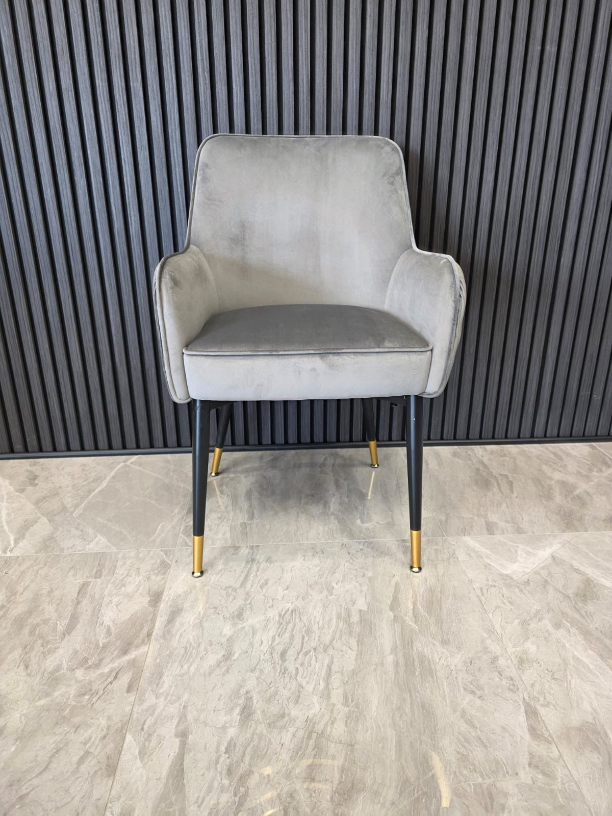 Madrid Chair | Grey Velvet