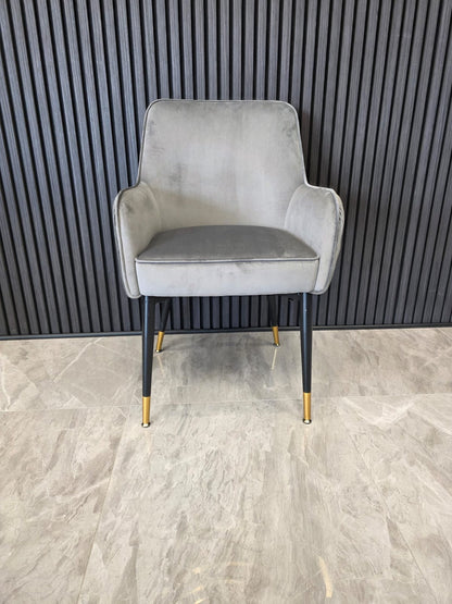 Madrid Chair | Grey Velvet