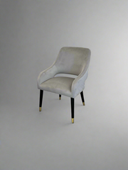 Ophelia Chair | Silver Velvet