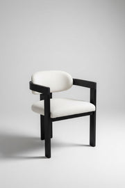 Ebony Chair | Black - Linen Fabric