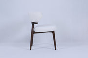 Nairobi Chair | Walnut Wood - White Fabric