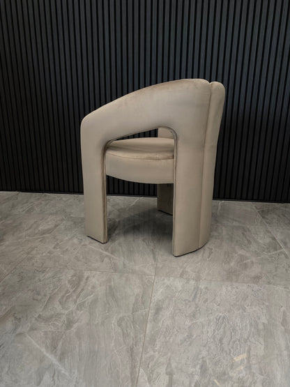 Avalon Chair | Mink Velvet Fabric