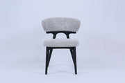 Nairobi Chair | Black Wood - Grey Fabric