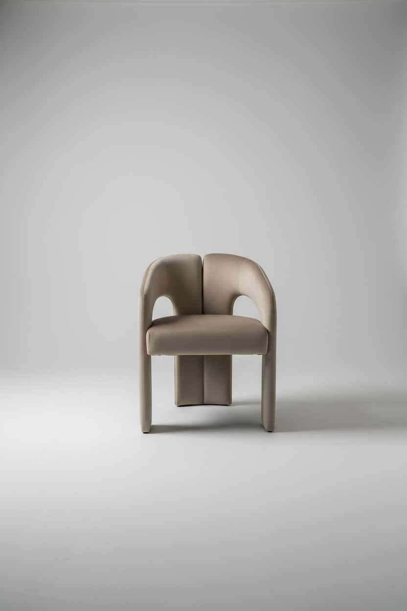 Avalon Chair | Mink Velvet Fabric