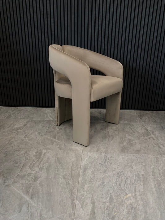 Avalon Chair | Mink Velvet Fabric