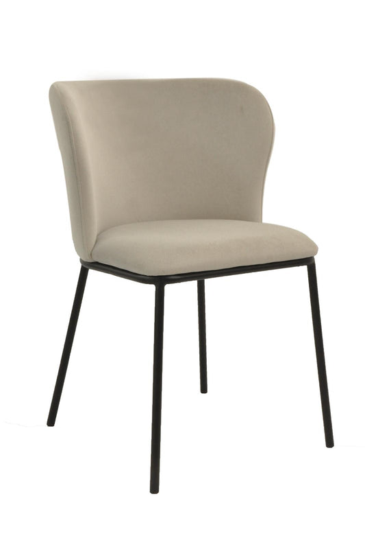 Clara Chair | Light Grey Fabric