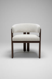 Tisorie Chair | Walnut Wood - Wheat Fabric