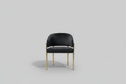 Tiffany Pleated Chair | Black Velvet