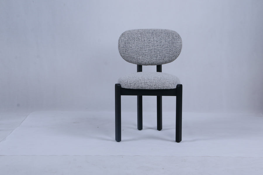 Dove Chair | Black Wood - Grey Fabric ( Pre Order Available )