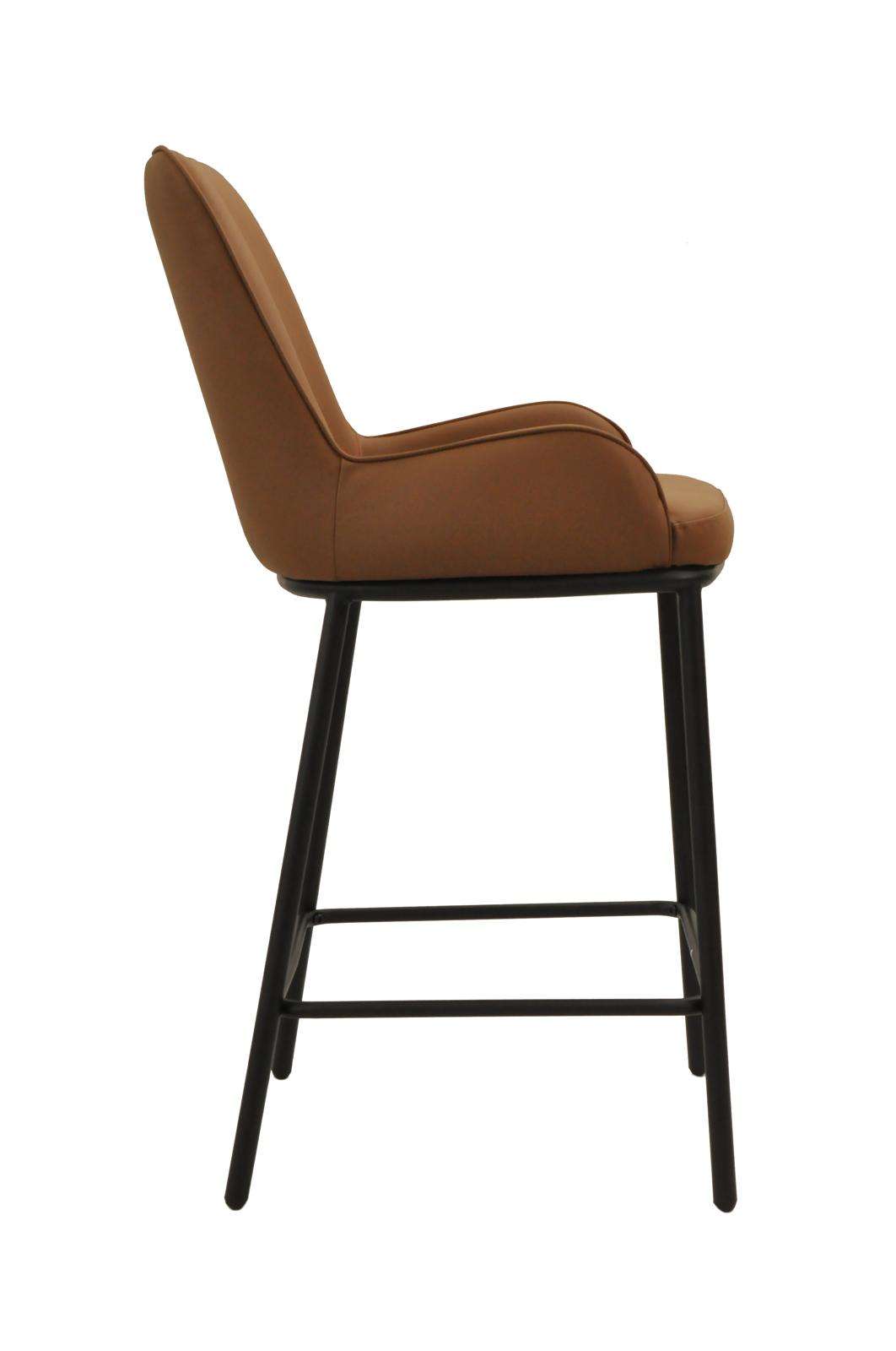 Ella Barstool | Tan PU Leather