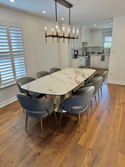 Bella Chair | Grey Velvet