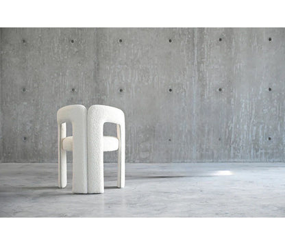 Avalon Chair | White Boucle Fabric