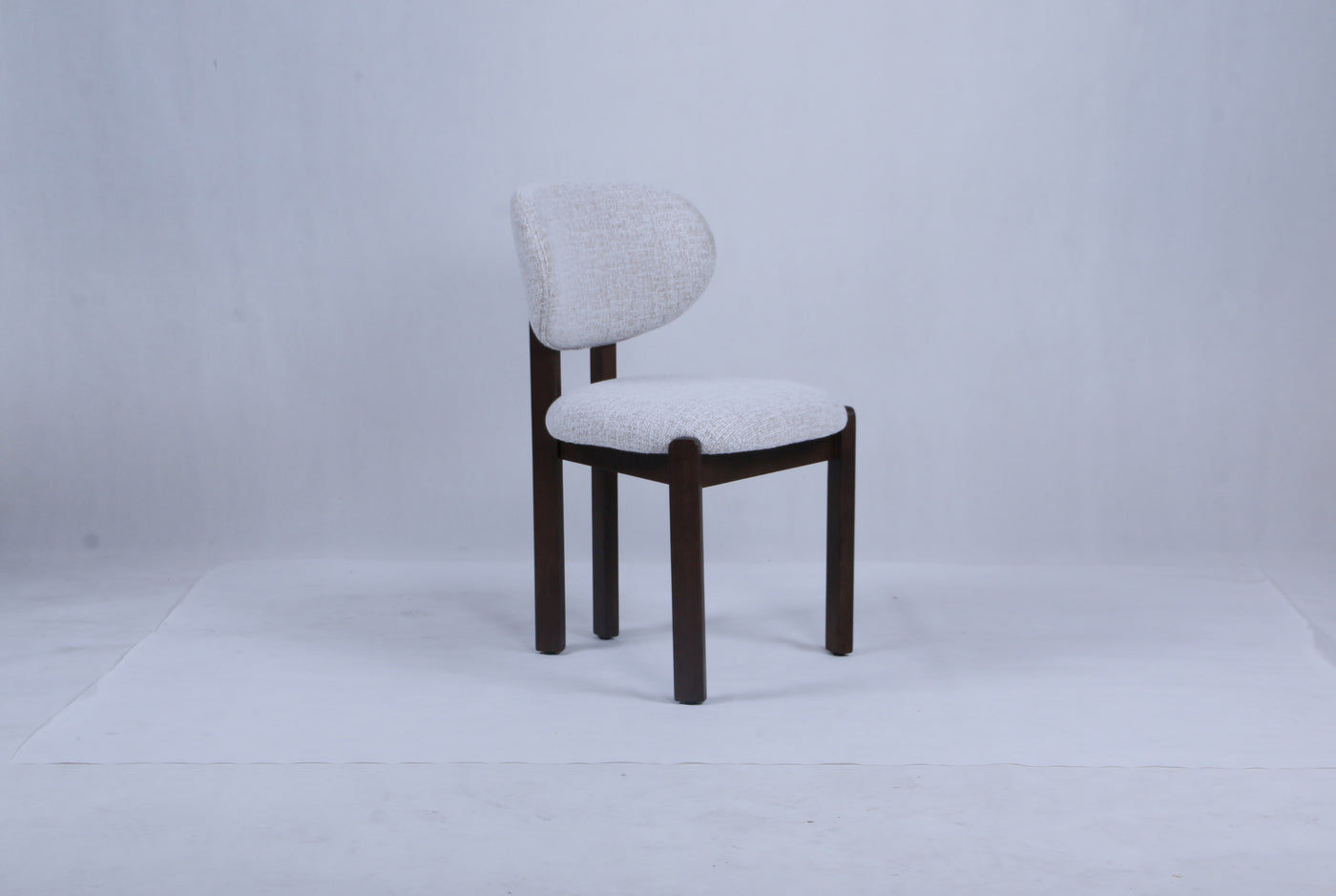 Dove Chair | Walnut Wood - Wheat Fabric