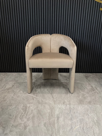 Avalon Chair | Mink Velvet Fabric