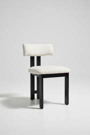 Arista Chair | Black Wood - Offwhite Boucle