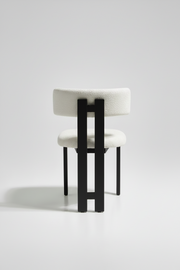 Arista Chair | Black Wood - Offwhite Boucle