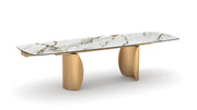 Luxor Extendable Table | Golden Base