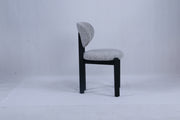 Dove Chair | Black Wood - Grey Teddy Fabric