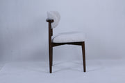 Magnus Chair | Walnut Wood - Wheat Fabric