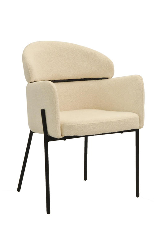 Oslo Chair | White Boucle