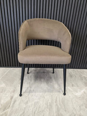 Bella Chair | Mocha Mohair