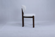 Dove Chair | Walnut Wood - OffWhite Teddy Fabric