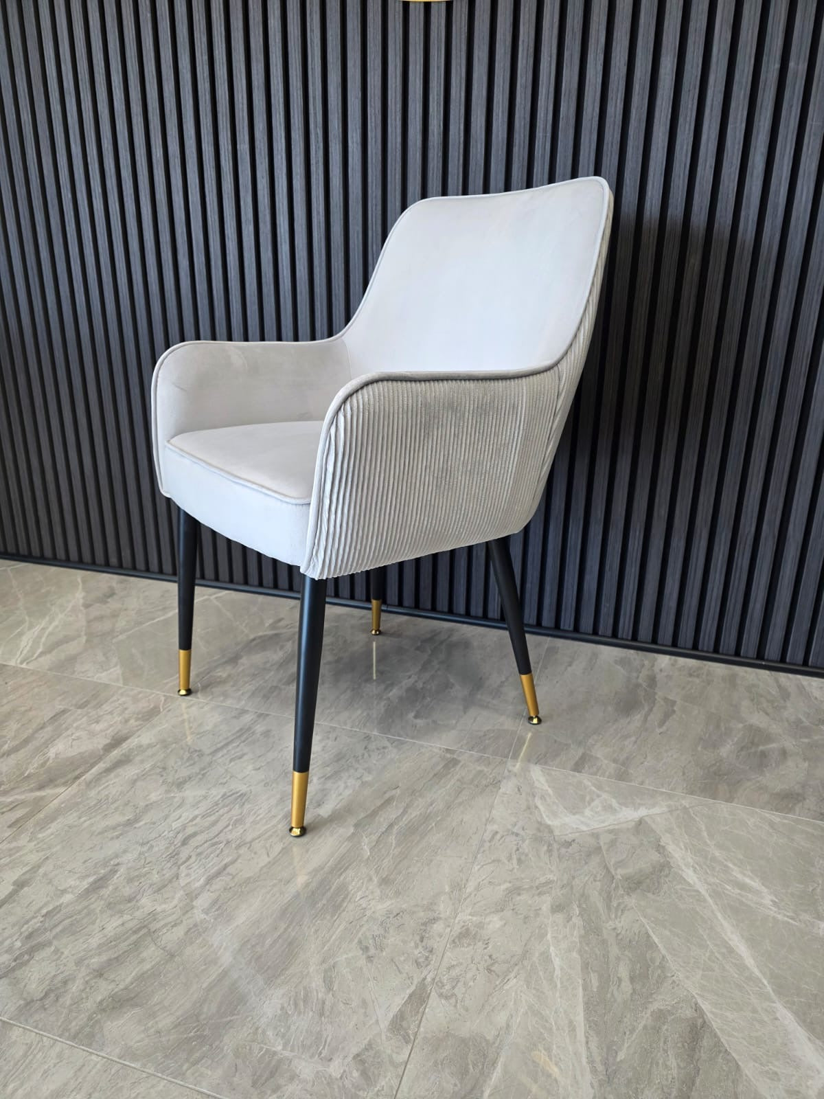 Madrid Chair | Silver Velvet