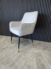 Madrid Chair | Silver Velvet
