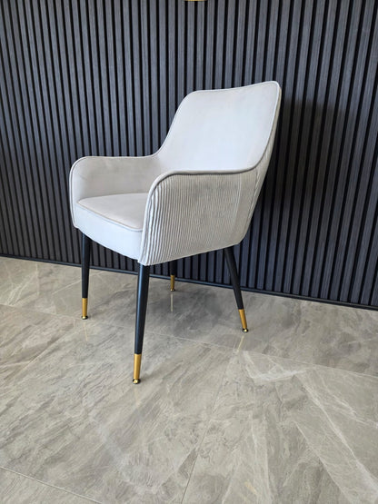 Madrid Chair | Silver Velvet