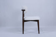 Magnus Chair | Walnut Wood - White Fabric