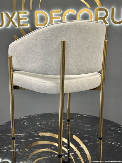 Tiffany Dining Chair | Brushed Gold legs