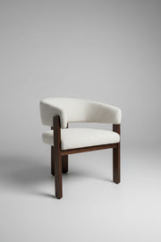 Tisorie Chair | Walnut Wood - Wheat Fabric