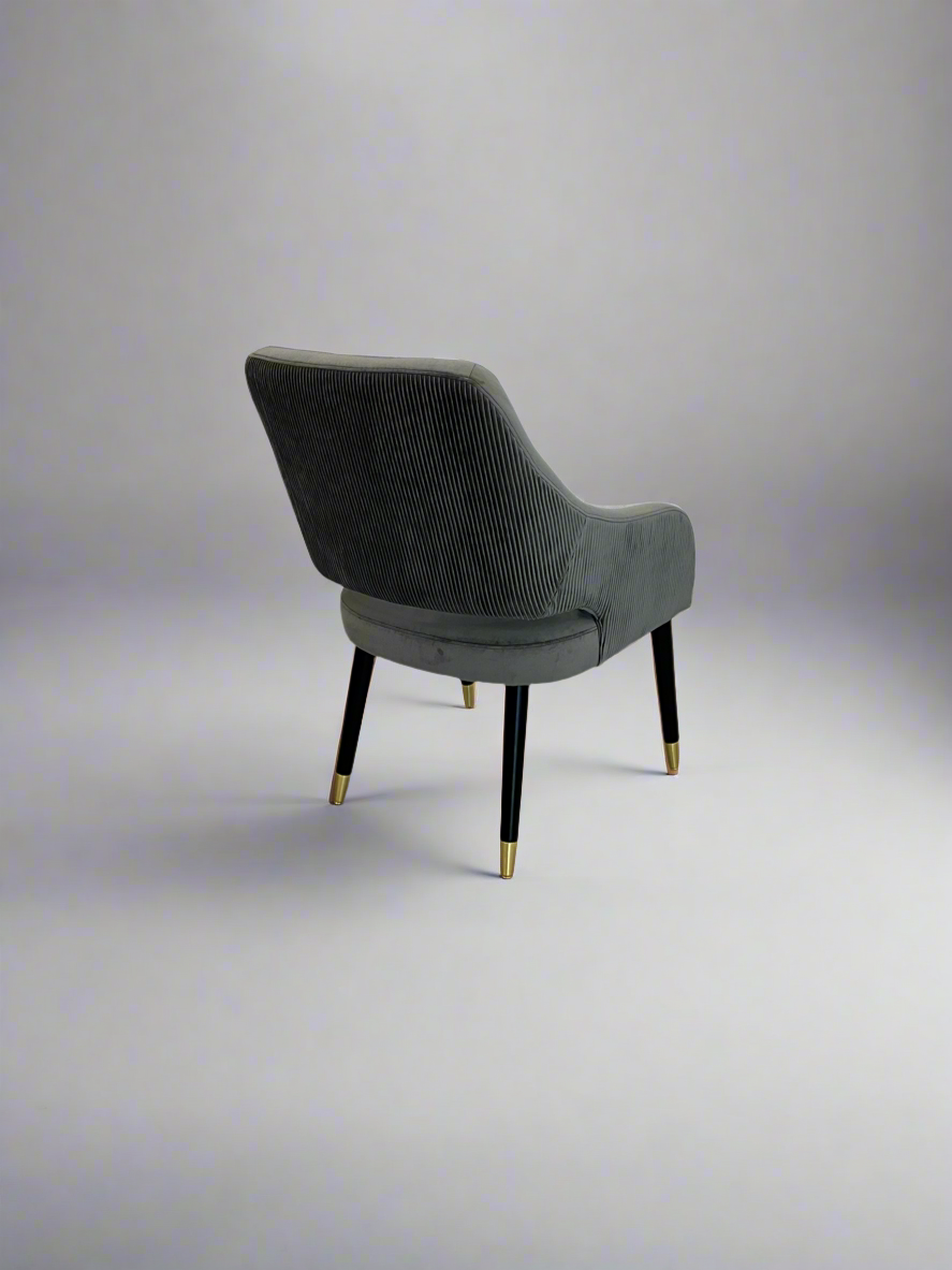 Ophelia Chair | Grey Velvet