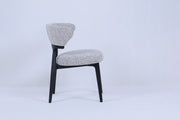Nairobi Chair | Black Wood - Grey Fabric
