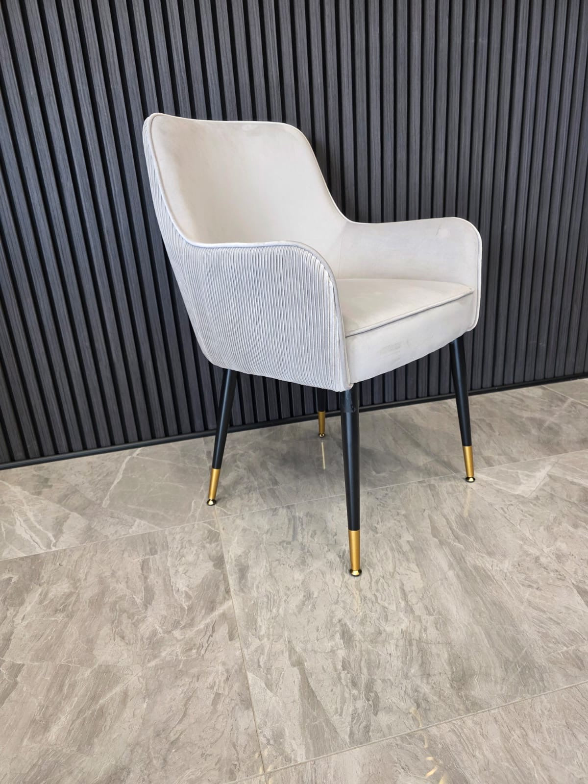 Madrid Chair | Silver Velvet