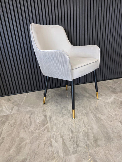 Madrid Chair | Silver Velvet