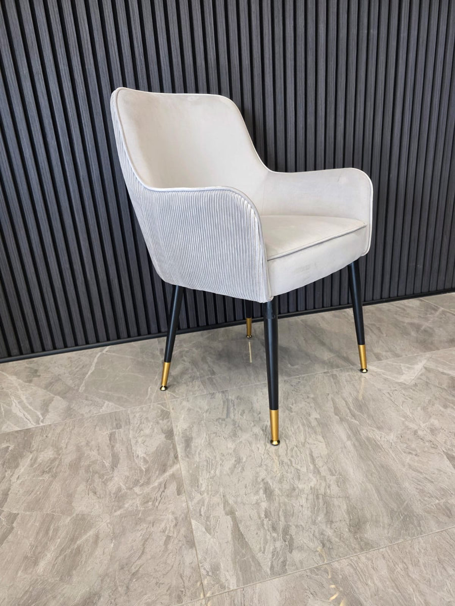 Madrid Chair | Silver Velvet