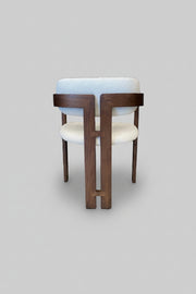 Ebony Chair | Walnut - Boucle Fabric